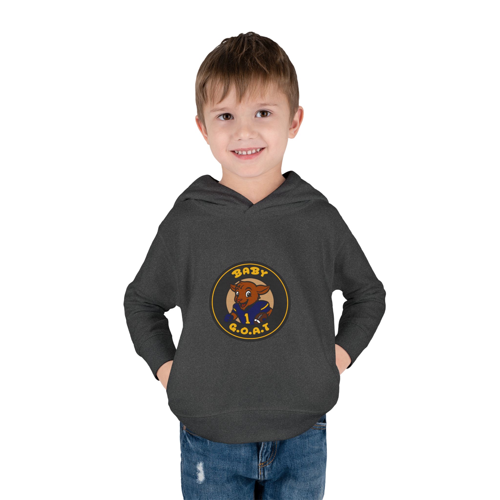 Davon The Touchdown Star Yellow BackgroundToddler Pullover Fleece Hoodie - Image 11
