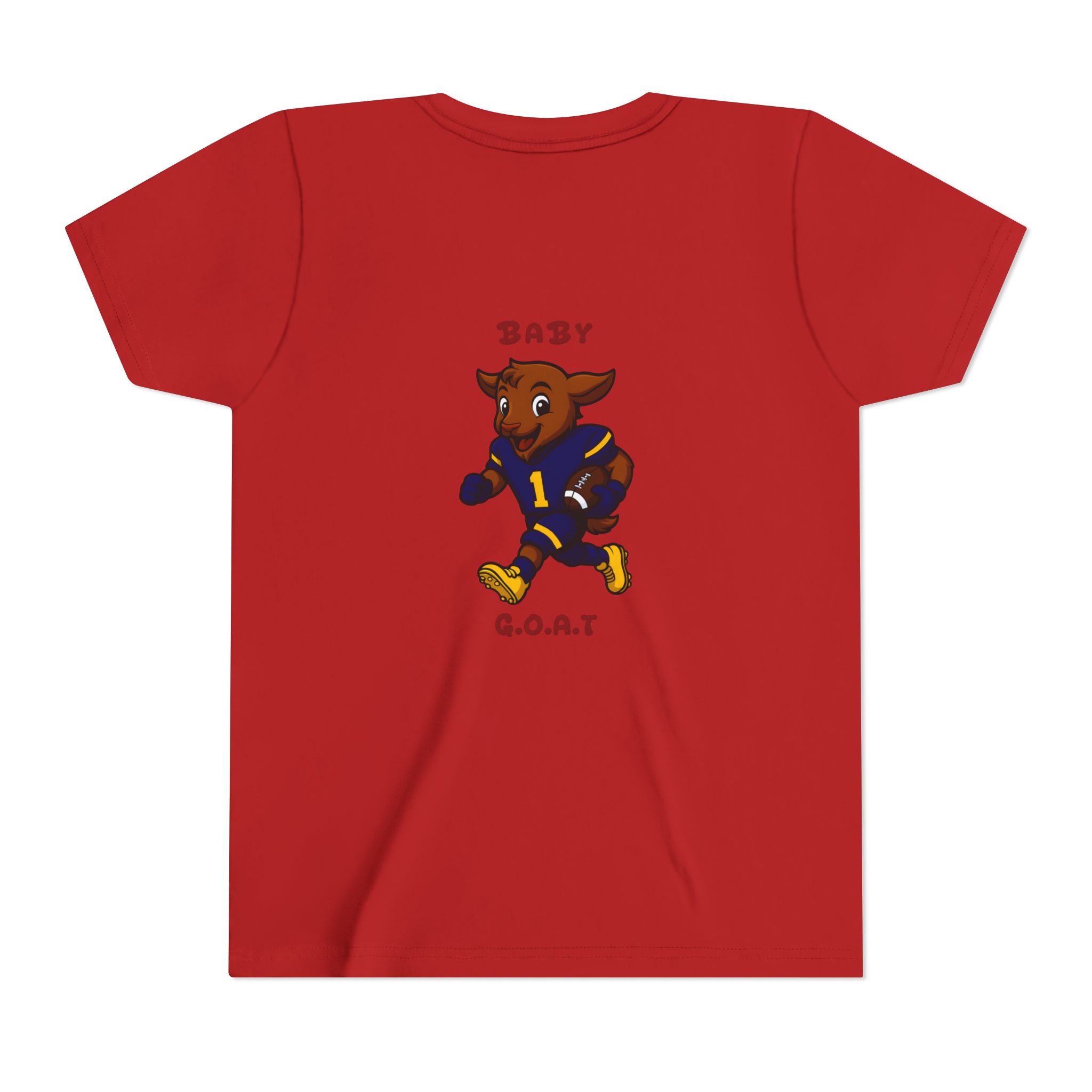 Davon The Touchdown Star In Action Youth Tee — "Baby G.O.A.T." Football Cartoon Goat Kids Shirt - Image 14