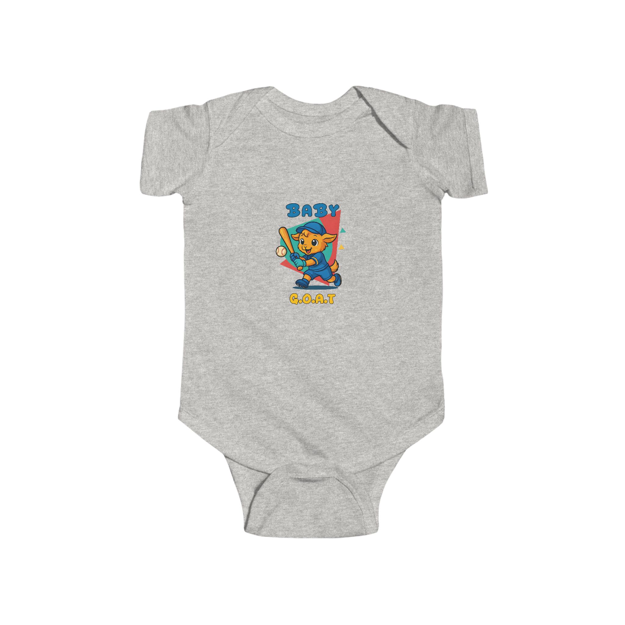 Barry the Slugger Baby Shark Infant Bodysuit — Cute Cartoon Shark Graphic Baby Onesie - Image 4