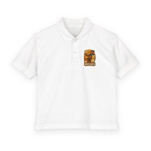 Youth Polo — Cute 'Baby Goats' Kids Polo Shirt (Embroidered Chest & Big Back Print)