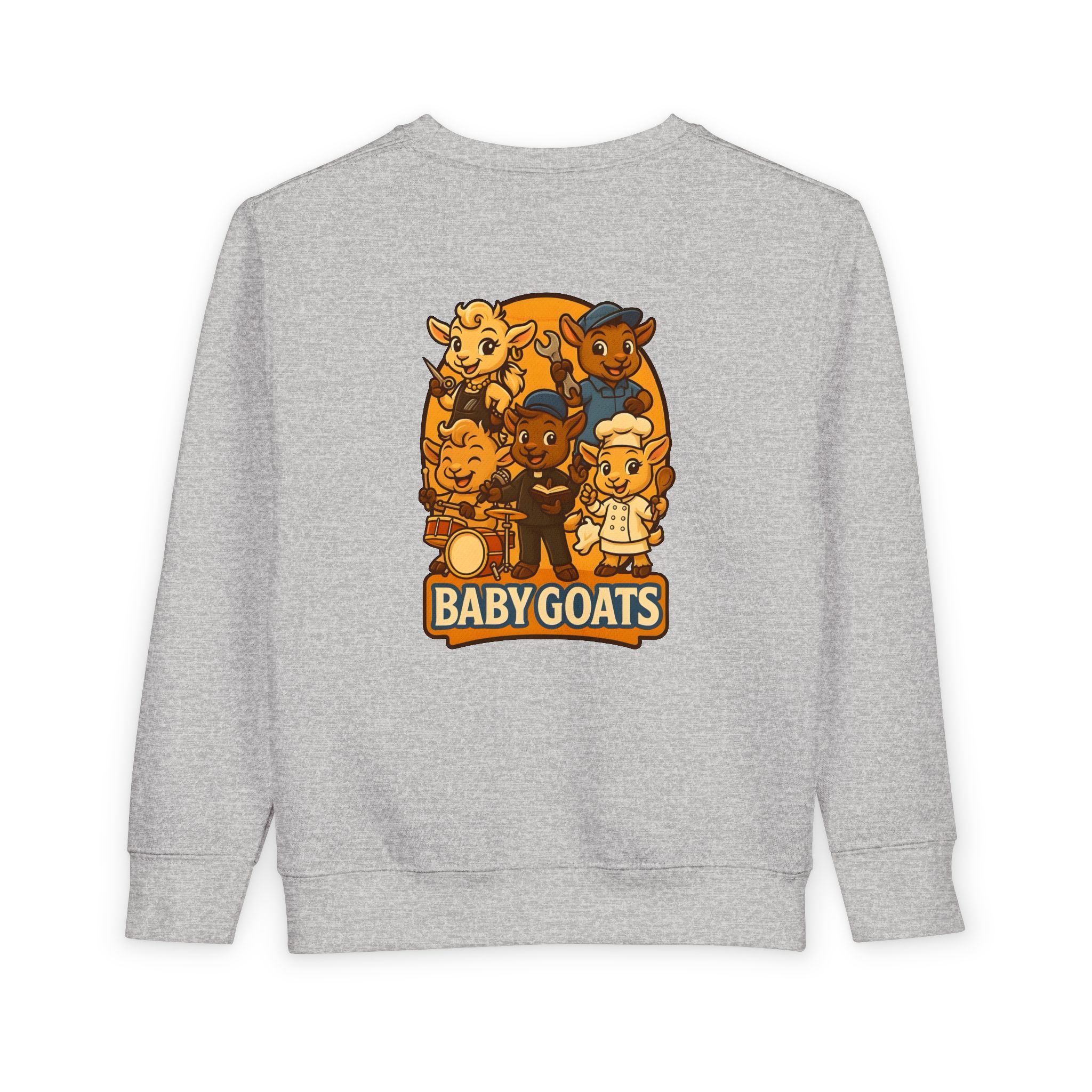 Baby Goats Toddler Sweatshirt — Cute Cartoon Farm Animal Pullover - Image 2