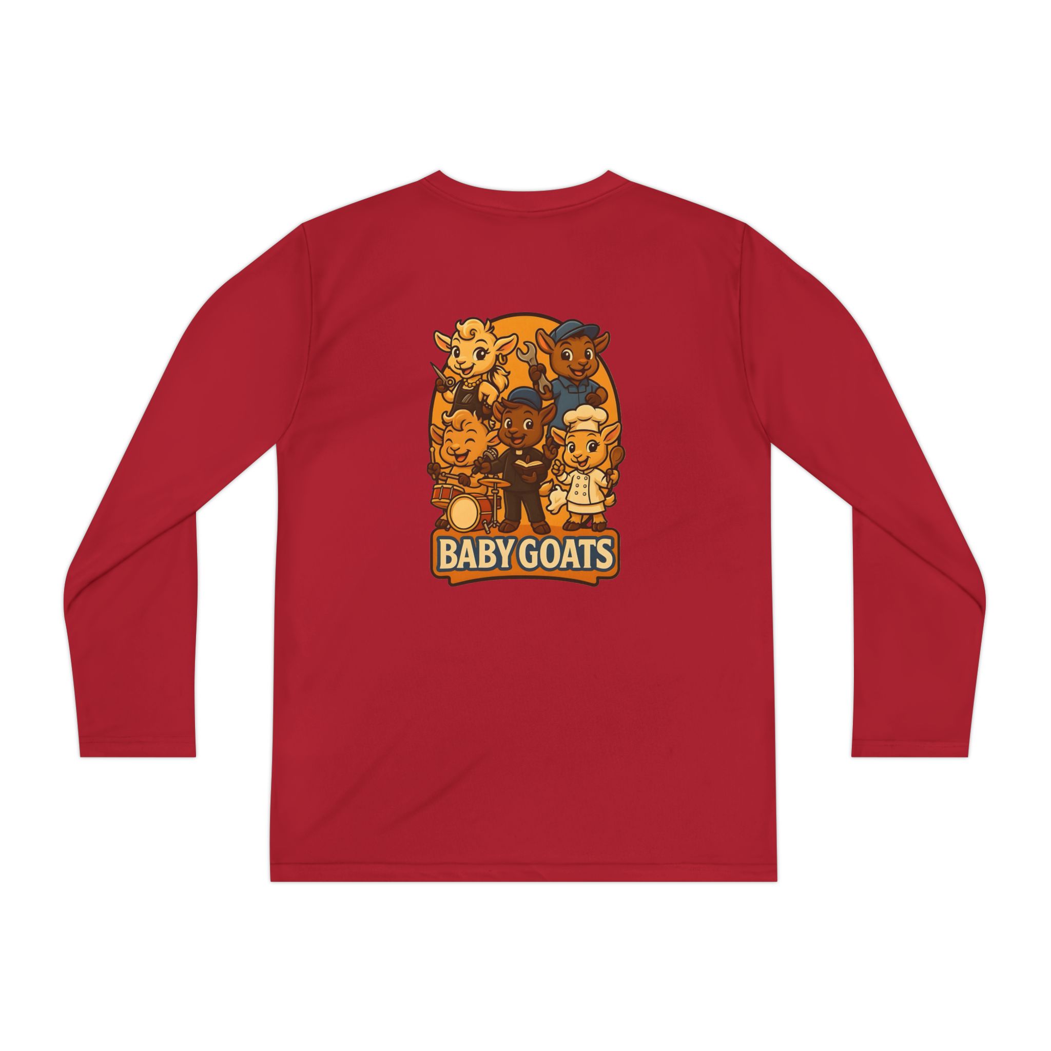 Youth Long Sleeve Tee — 'Baby Goats' Cute Cartoon Kids Shirt - Image 14
