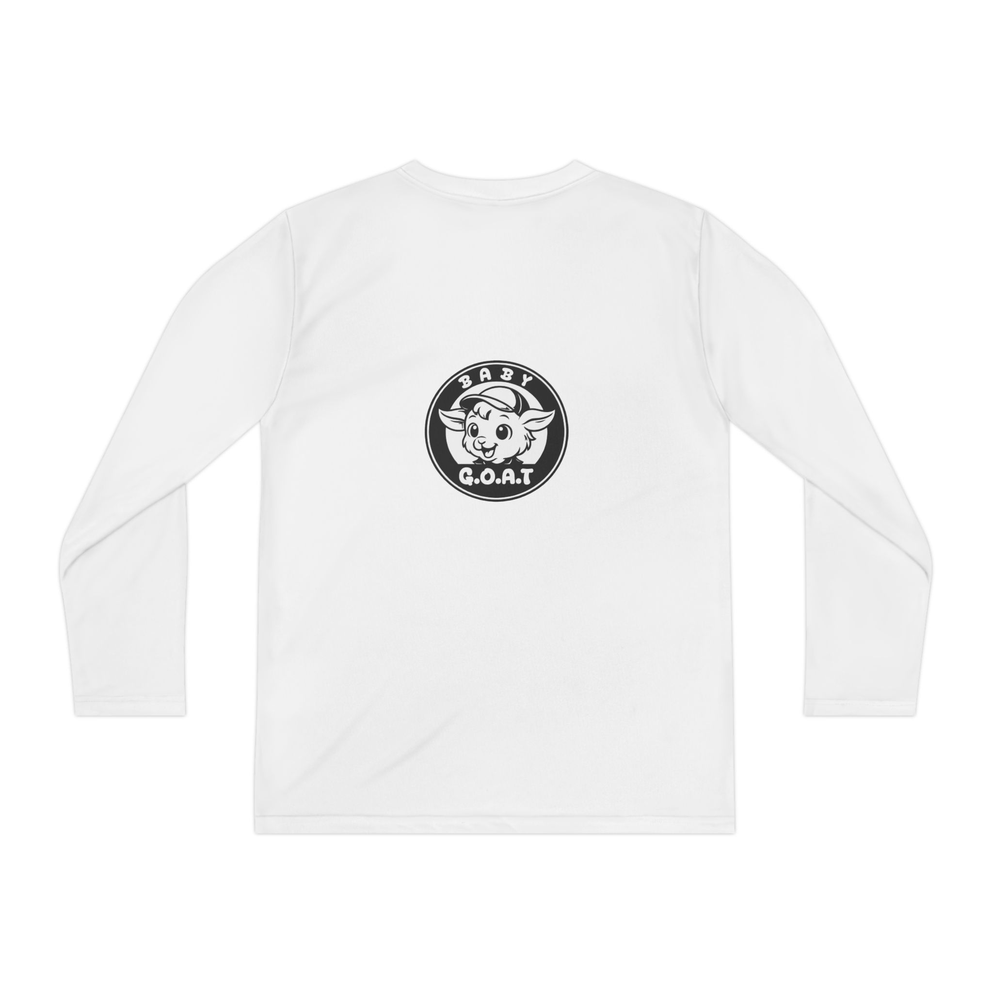 Baby G.O.A.T – Classic Edition Youth Long Sleeve Tee — "Baby G.O.A.T." Graphic - Image 2