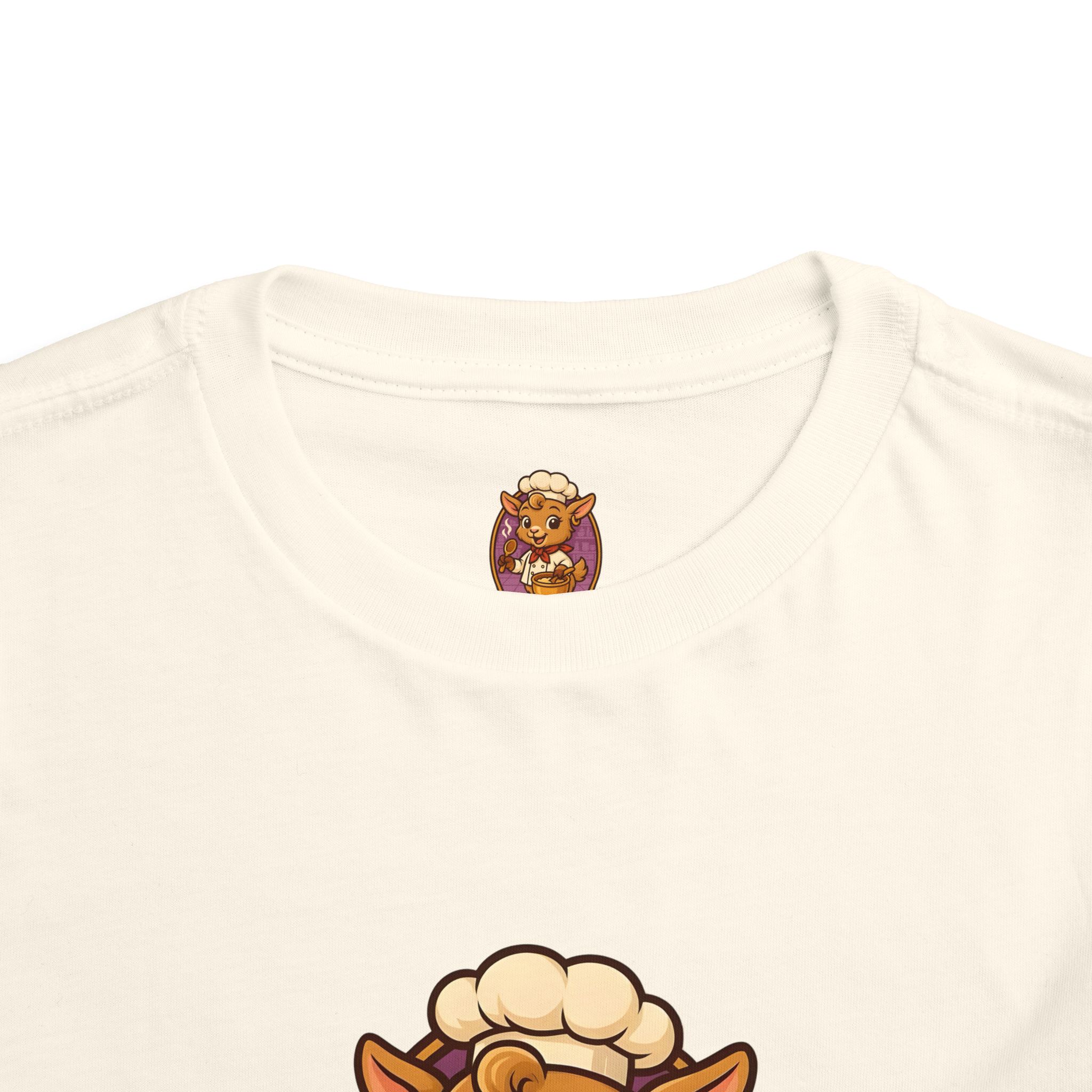 Toddler Tee — Cute 'Baby Goat' Cartoon Chef Kids Shirt - Image 8