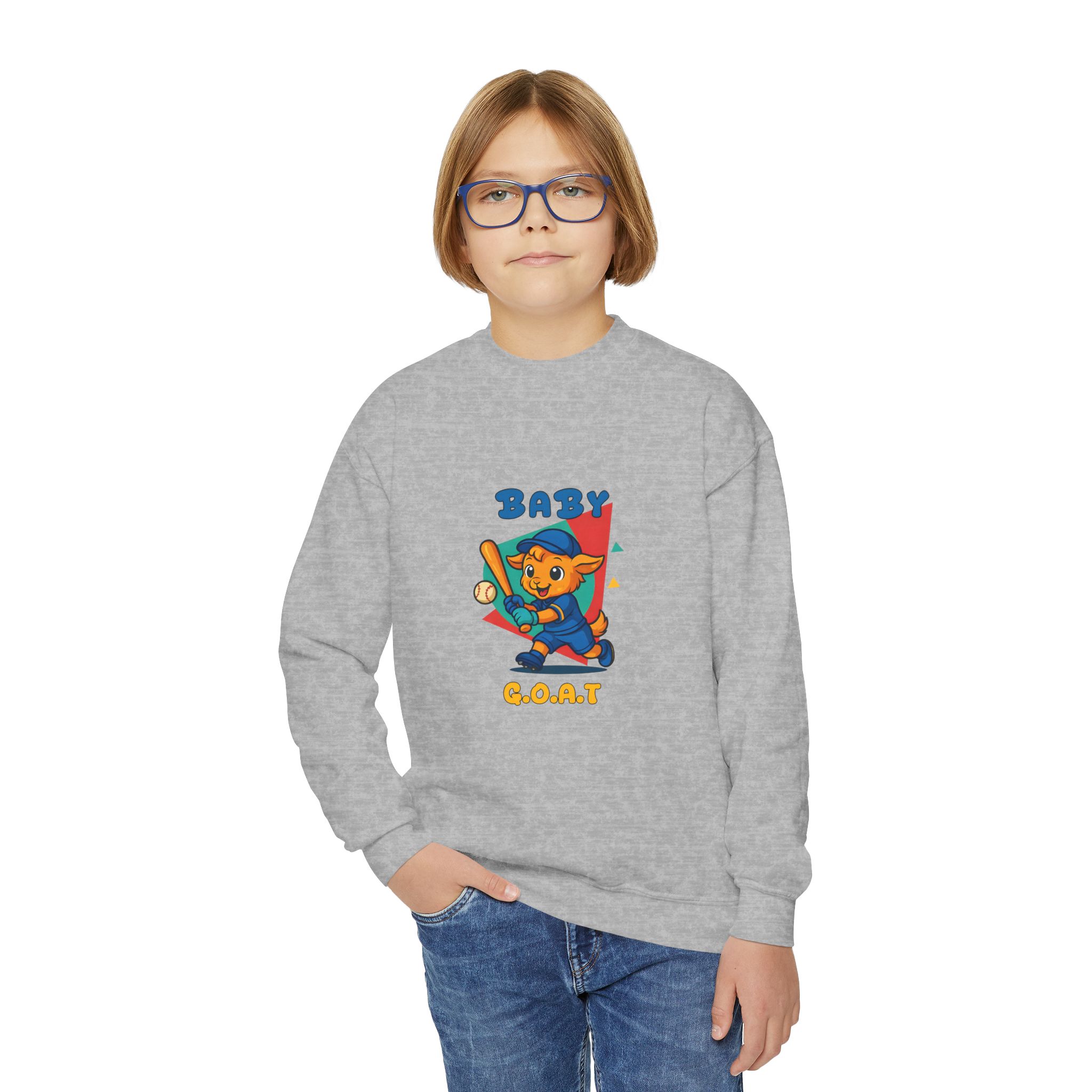 Barry the Slugger Youth Crewneck Sweatshirt - Image 11