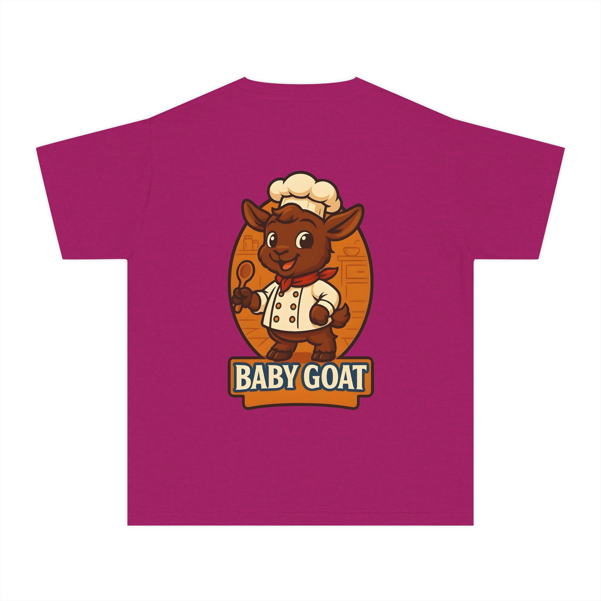 Charlie the Chef Baby Goat Kids T‑Shirt — Cute Chef Goat Graphic Youth Tee - Image 11
