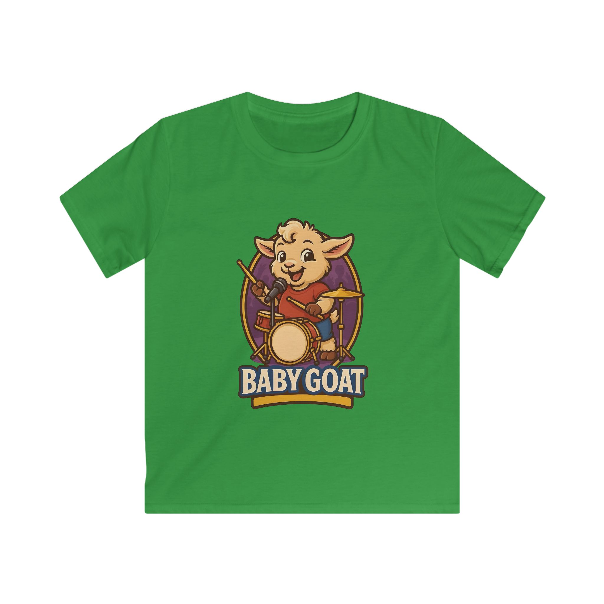 Kids Baby Goat Drummer Tee — Cute Animal Music Shirt for Toddlers - Image 5