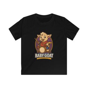 Kids Baby Goat Drummer Tee — Cute Animal Music Shirt for Toddlers