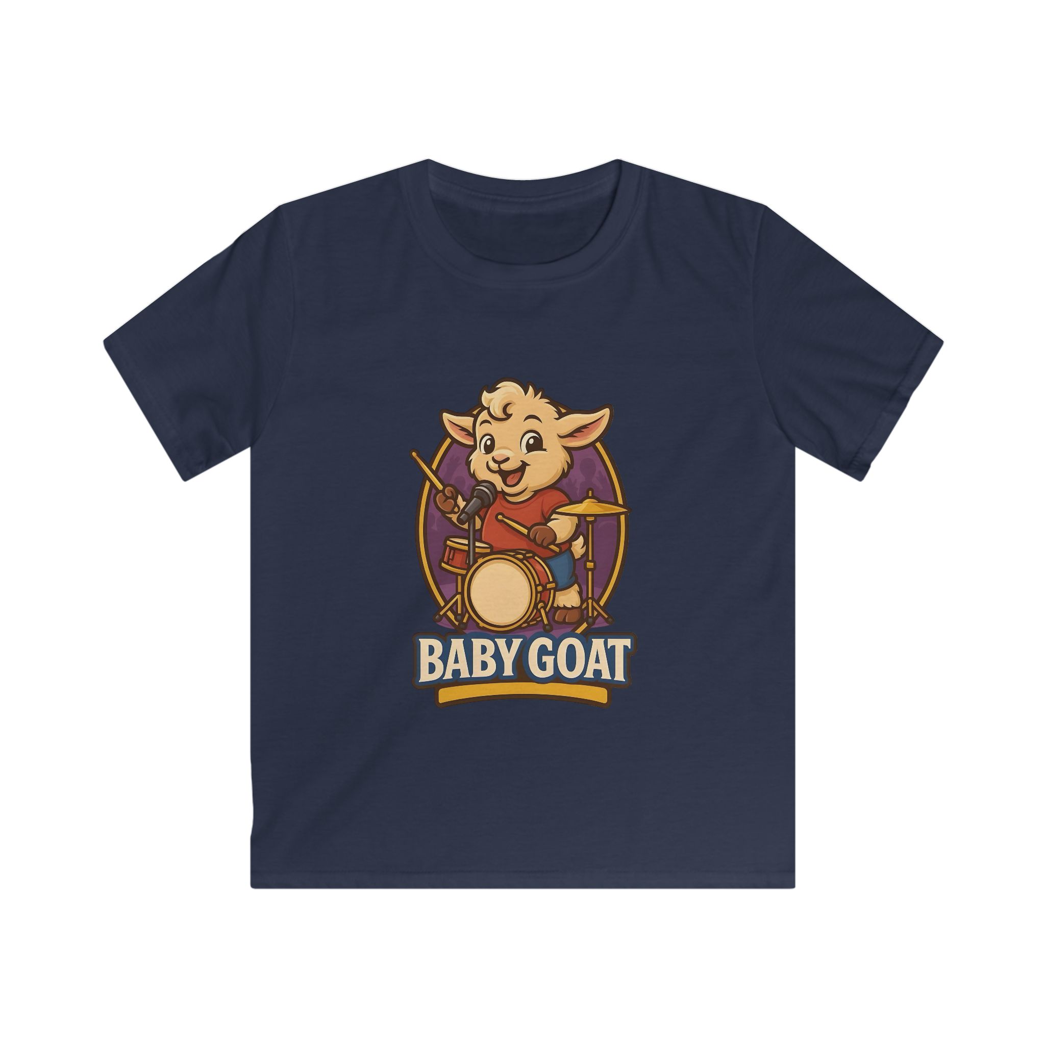 Kids Baby Goat Drummer Tee — Cute Animal Music Shirt for Toddlers - Image 9