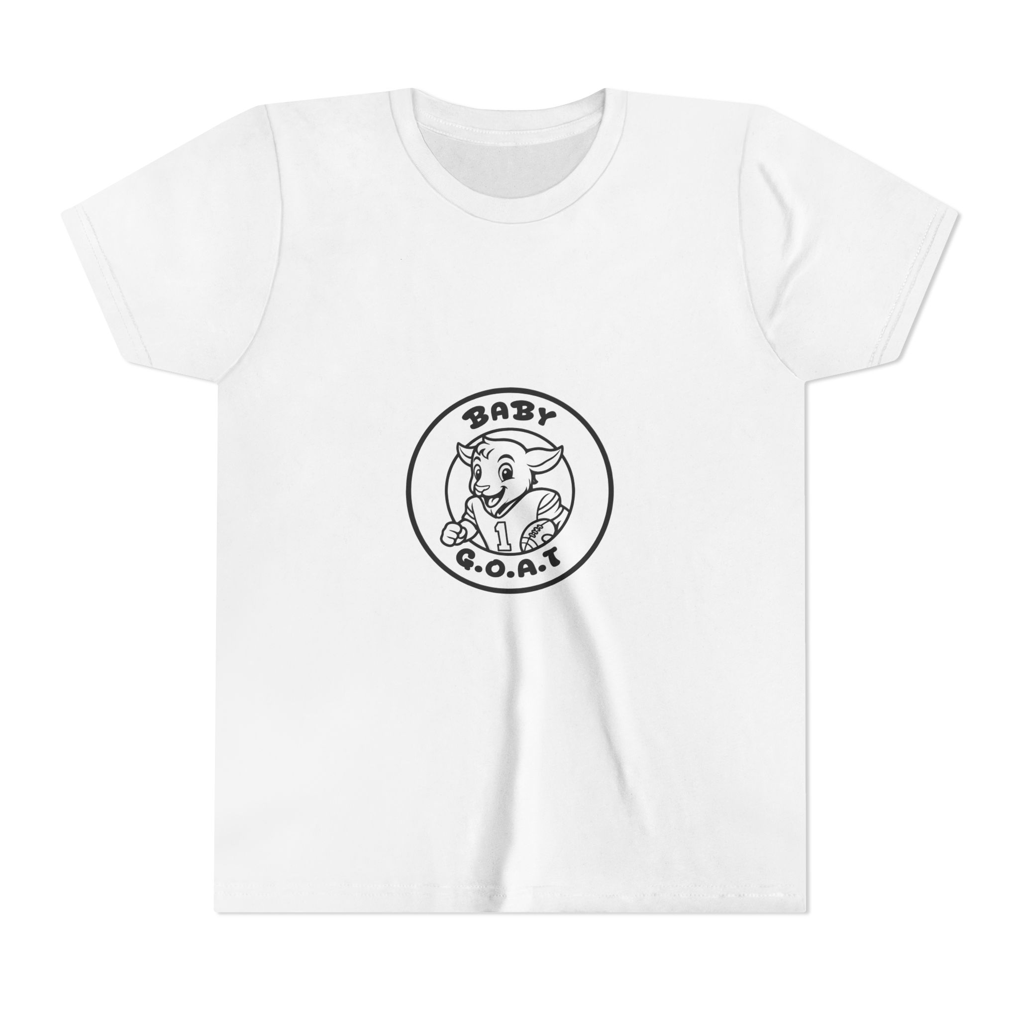 The Touchdown Star Youth Tee — "Baby G.O.A.T." Cute Goat Graphic Kids Shirt