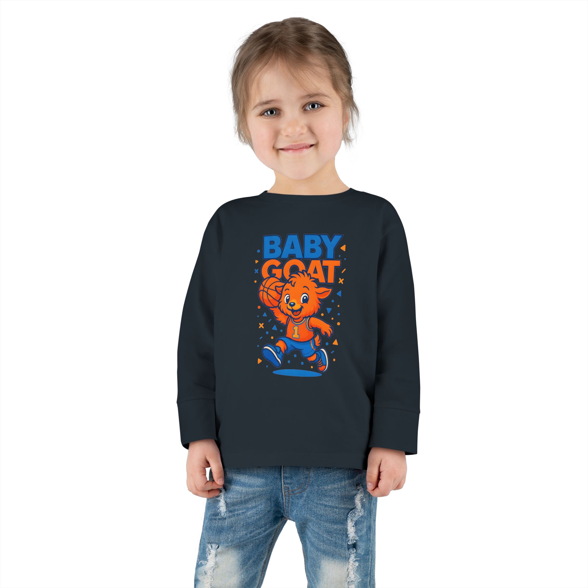 Baby G.O.A.T – MJ Toddler Long Sleeve Tee - Image 12