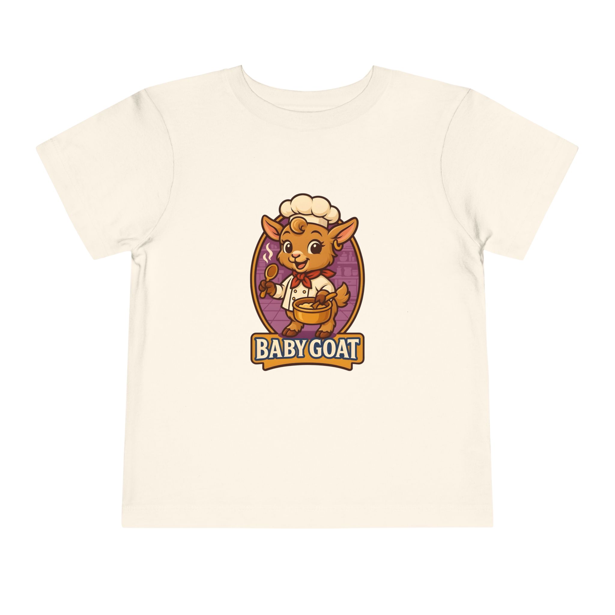 Toddler Tee — Cute 'Baby Goat' Cartoon Chef Kids Shirt - Image 5