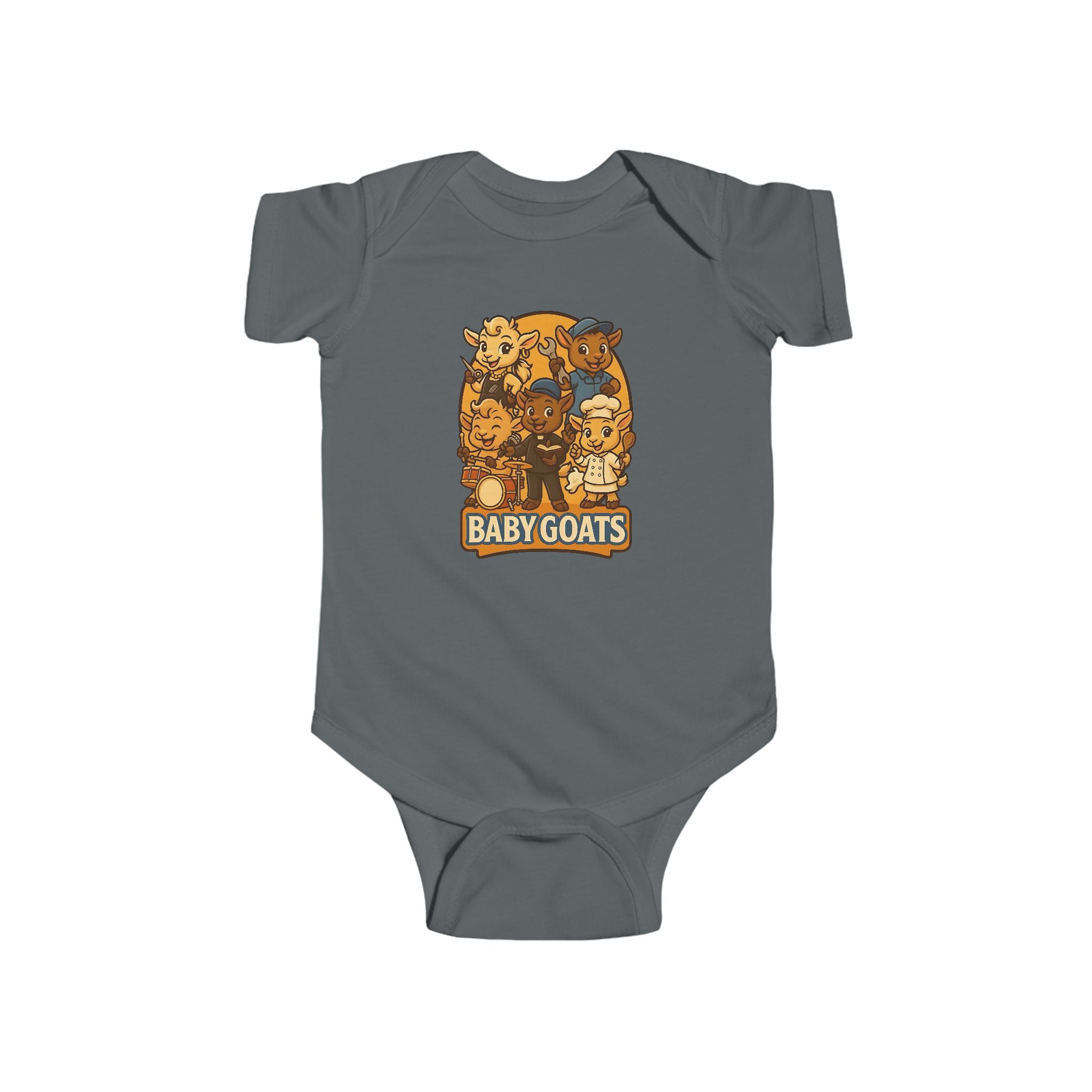 Baby Goats Infant Bodysuit — Cute Cartoon Kids Onesie - Image 7