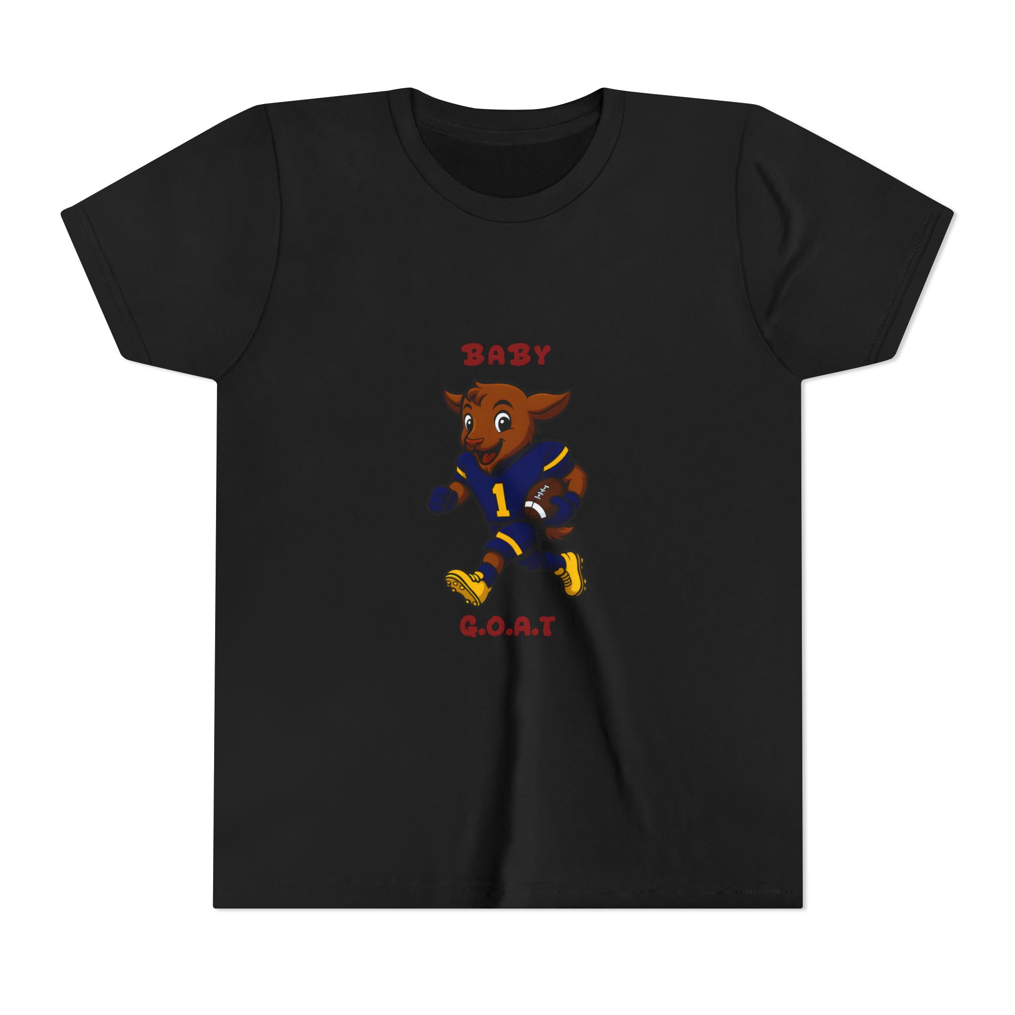 Davon The Touchdown Star In Action Youth Tee — "Baby G.O.A.T." Cute Football Goat Kids T‑Shirt - Image 9