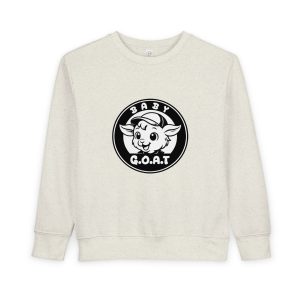 Baby G.O.A.T – Classic Edition Baby G.O.A.T. Toddler Sweatshirt — Cute Goat Graphic Pullover for Infants & Toddlers