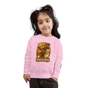 Little Dreamers Toddler Sweatshirt — Cute "Baby GOATS" Cartoon Band Graphic