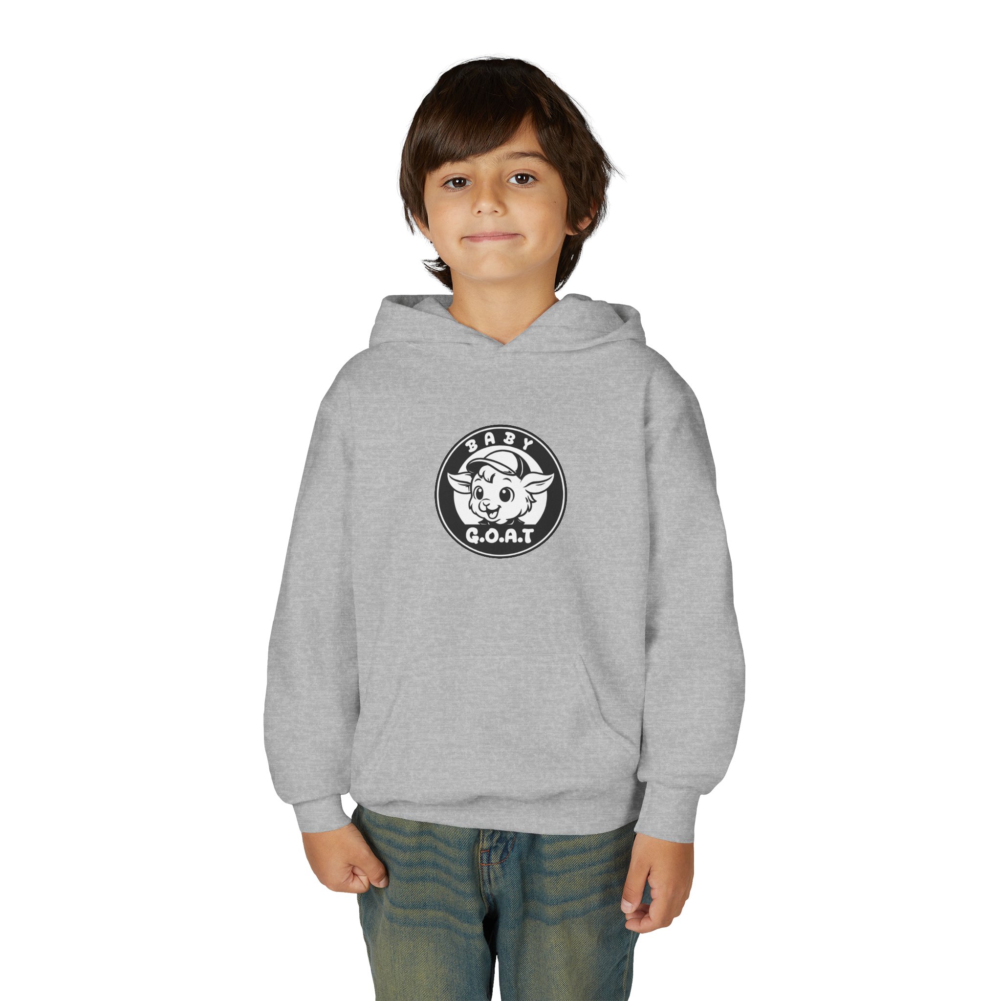 Baby G.O.A.T – Classic Edition Youth Hoodie — "Baby G.O.A.T." Cute Goat Logo Pullover - Image 7