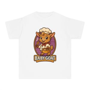 Baby Goat Kids T‑Shirt — Cute Chef Kid Tee for Toddlers & Little Foodies