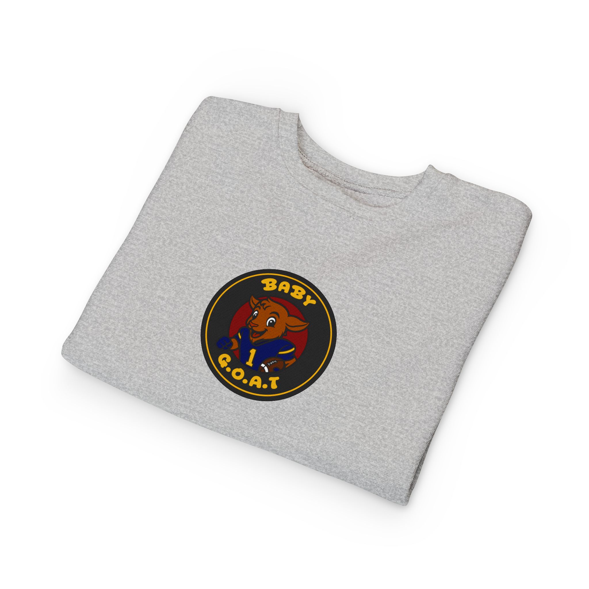 Davon The Touchdown Star Toddler Sweatshirt — 'Baby G.O.A.T.' Cute Goat Patch Crewneck for Kids - Image 7