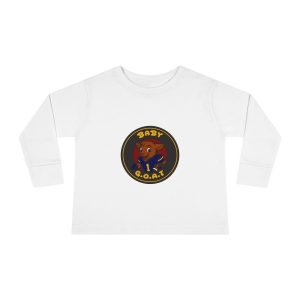 Davon The Touchdown Star Toddler Long Sleeve Tee — "Baby G.O.A.T." Goat Graphic Shirt for Kids