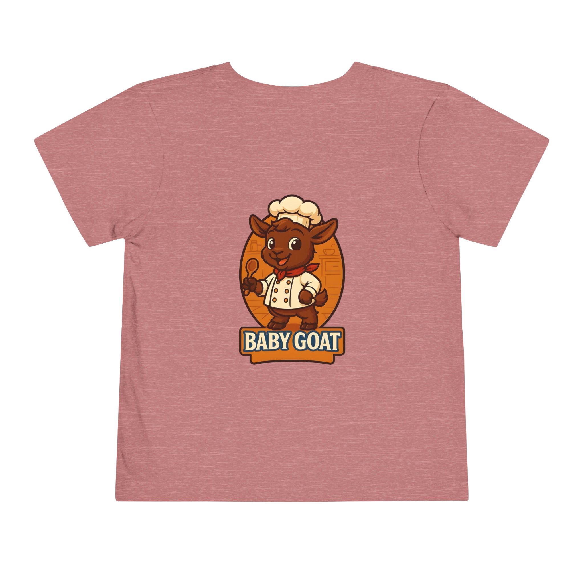 Charlie the Chef Toddler Tee - Cute Baby Goat Chef Graphic Shirt - Image 6
