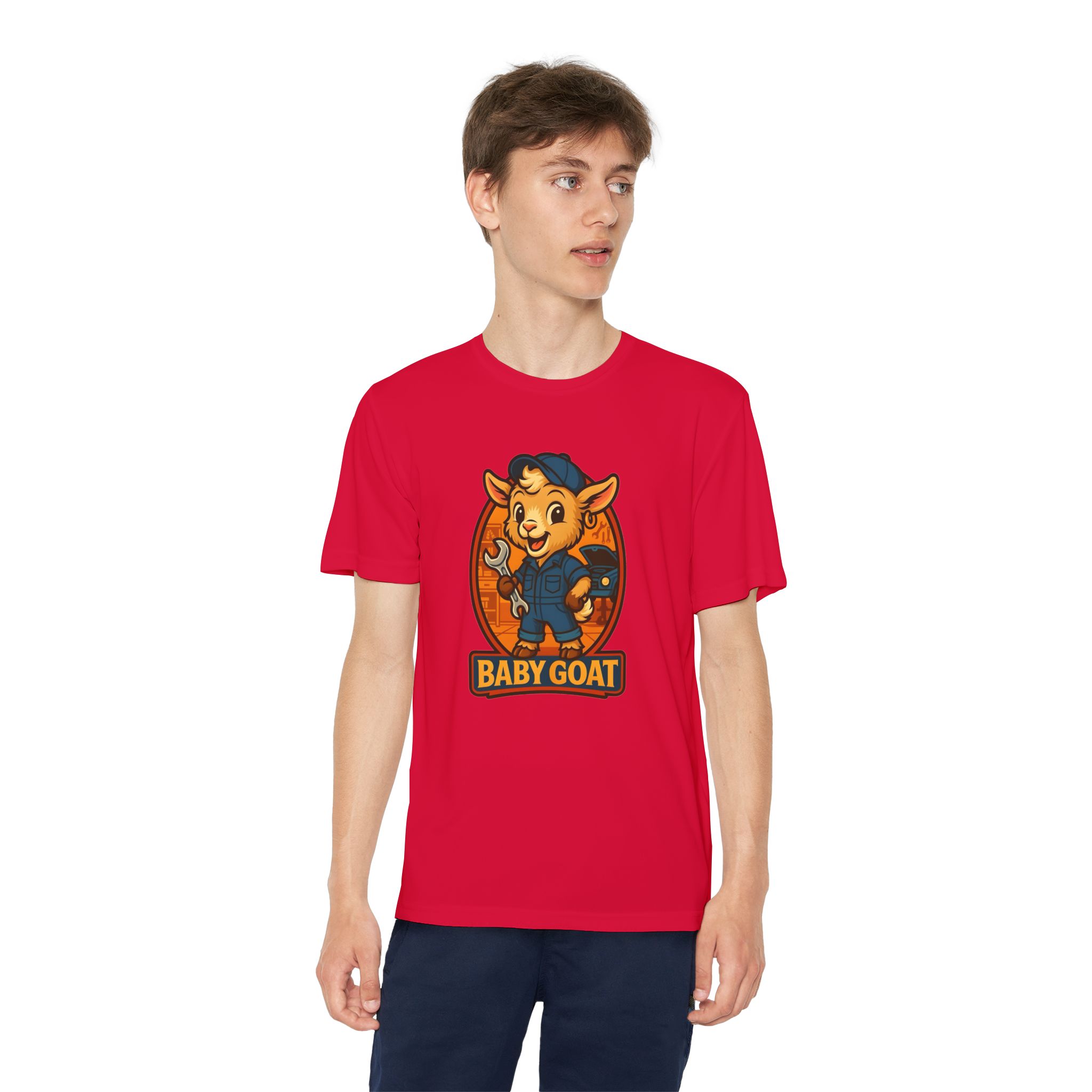 Ollie the Auto Helper Youth Tee — 'Baby Goat' Cute Competitor Mascot Shirt - Image 15