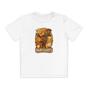 Kids' Baby Goats Graphic Tee – Youth Animal Crew Shirt