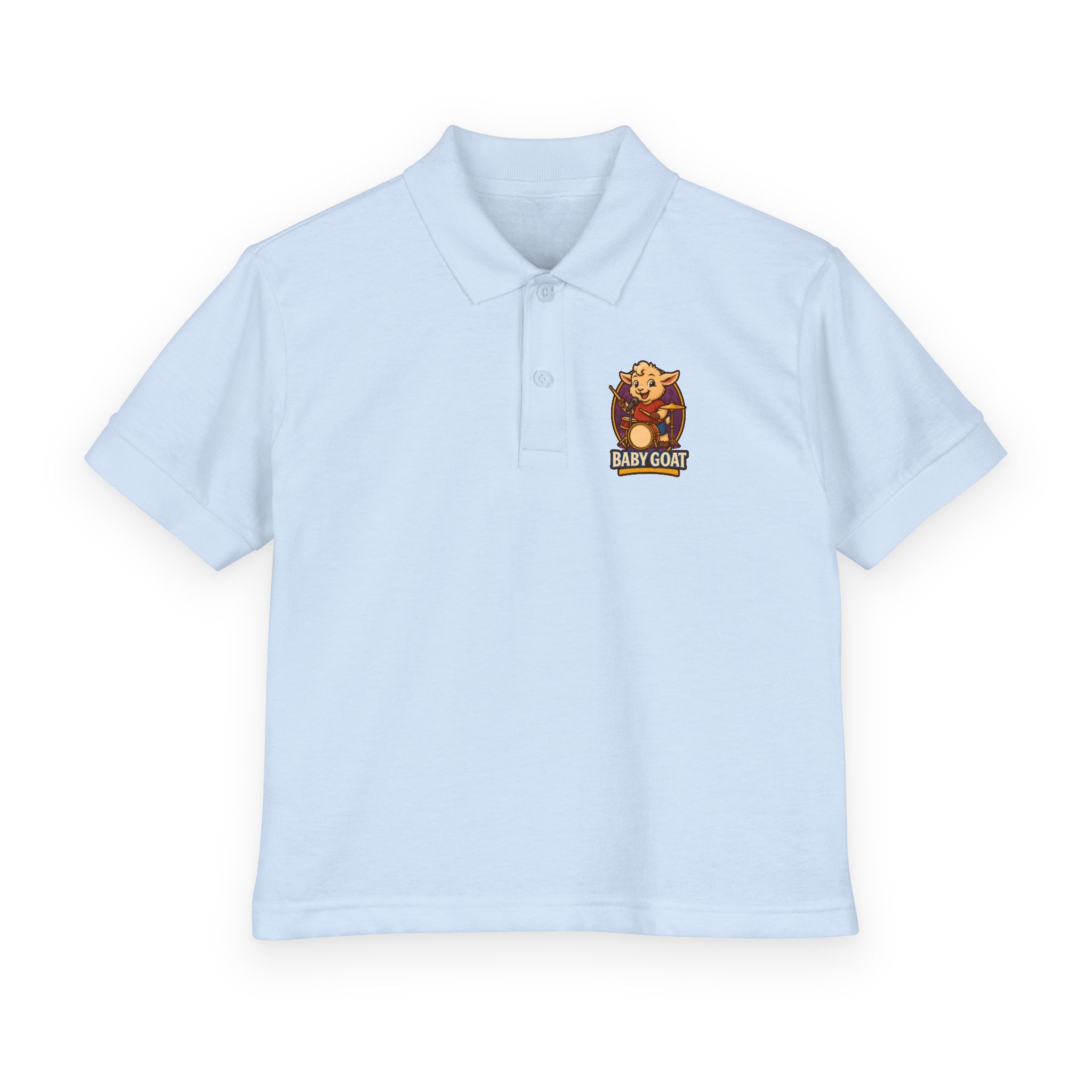 Youth Polo — "Baby Goat" Drummer Kids Shirt - Image 9