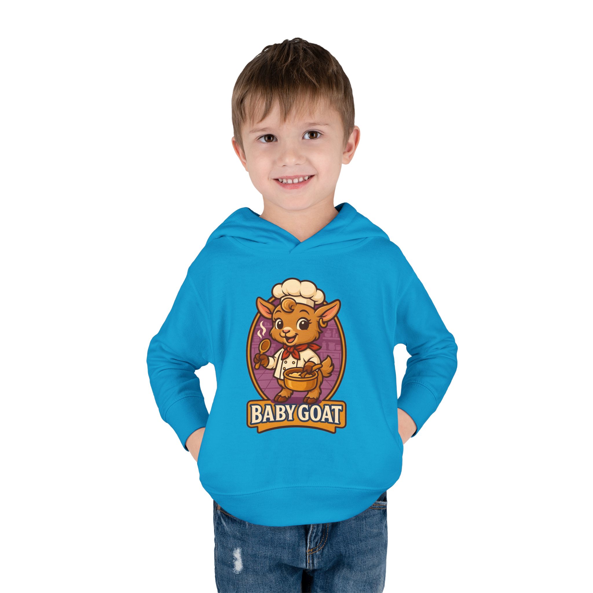 Baby Goat Toddler Hoodie — Cute Cartoon Kids Pullover Fleece - Image 11