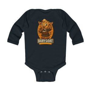 Baby Goat Infant Bodysuit – Cute Cartoon Kid Goat Long Sleeve Onesie