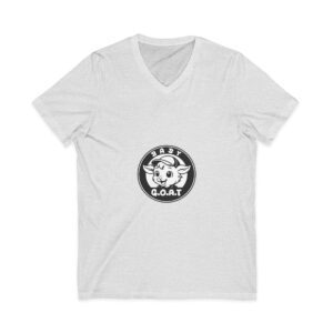 Baby G.O.A.T – Classic Edition Baby G.O.A.T. V‑Neck Tee — Cute Goat Logo Shirt for New Parents & Baby Showers
