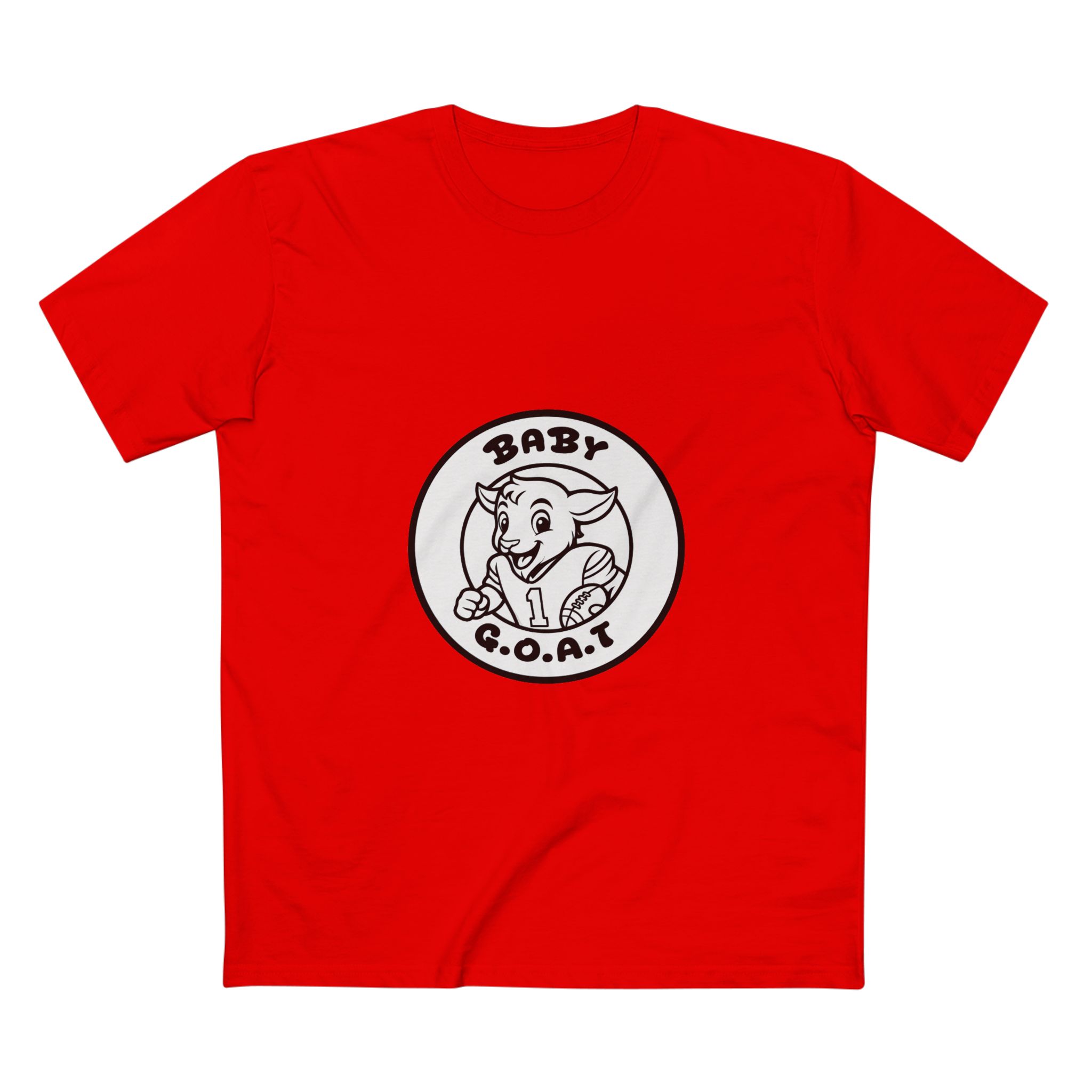 Devon The Touchdown Star Black & White Baby G.O.A.T. T-Shirt — Cute Goat Graphic Tee