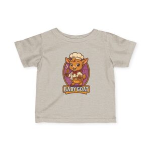 Mary The Cook  Baby Goat Infant Tee — Cute Chef Kid’s Shirt ("BABY GOAT" Graphic)