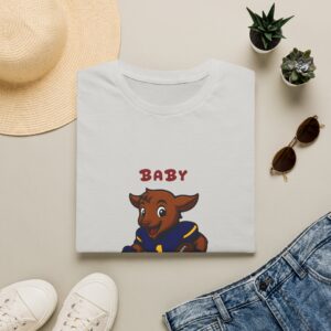 Devon The Touchdown Star In Action Baby G.O.A.T. T-Shirt — Cute Baby Goat Football Tee