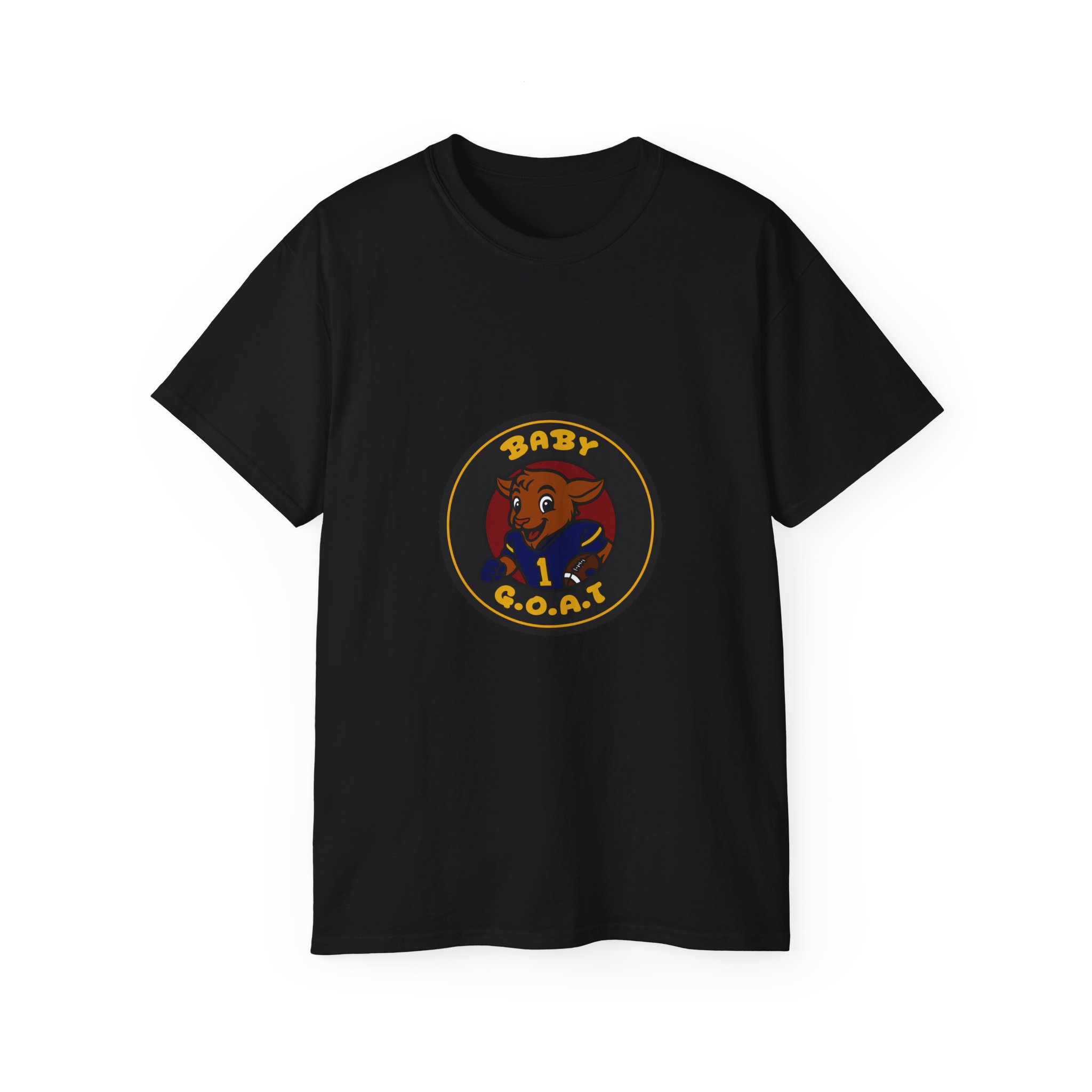 Devon The Touchdown Star Baby G.O.A.T. T-Shirt — Cute Cartoon Goat Graphic Tee