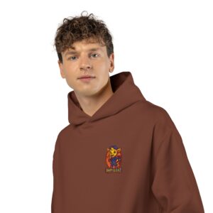 Max The Auto Helper Autumn Fox Patch Hoodie — Cozy Fall Graphic Sweatshirt