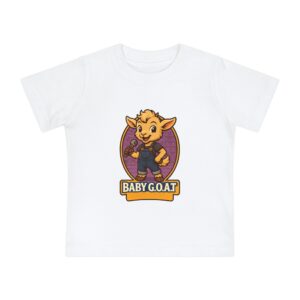 Ollie The Fix-It Goat Baby G.O.A.T. Baby Tee — Cute Cartoon Goat Graphic Infant Shirt