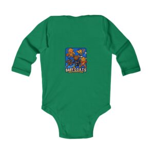 Little Legends Baby G.O.A.T. Infant Long Sleeve Bodysuit - Cute Cartoon Goat Onesie