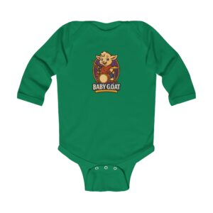 Rocky The Drummer Infant Bodysuit - Cute 'Baby Goat' Cartoon Graphic Baby Onesie