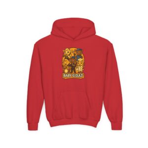 Future GOATs Club  Kids Hoodie — 'Baby G.O.A.T.' Cute Cartoon Animal Graphic Youth Hoodie