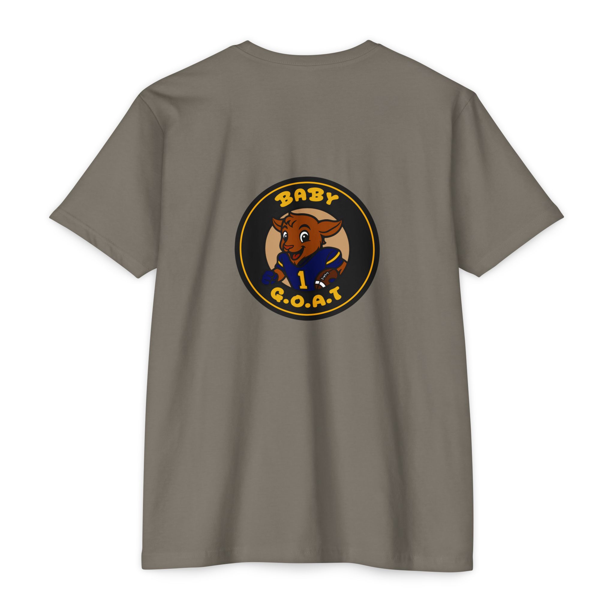 Devon The Touchdown Star Yello Background Baby G.O.A.T. T-Shirt — Cute Baby Goat Graphic Tee