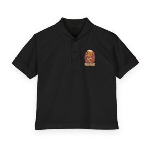 Mary The Cook Youth Polo Shirt - Cheerful Lion Mascot "Bengals" Embroidered Chest