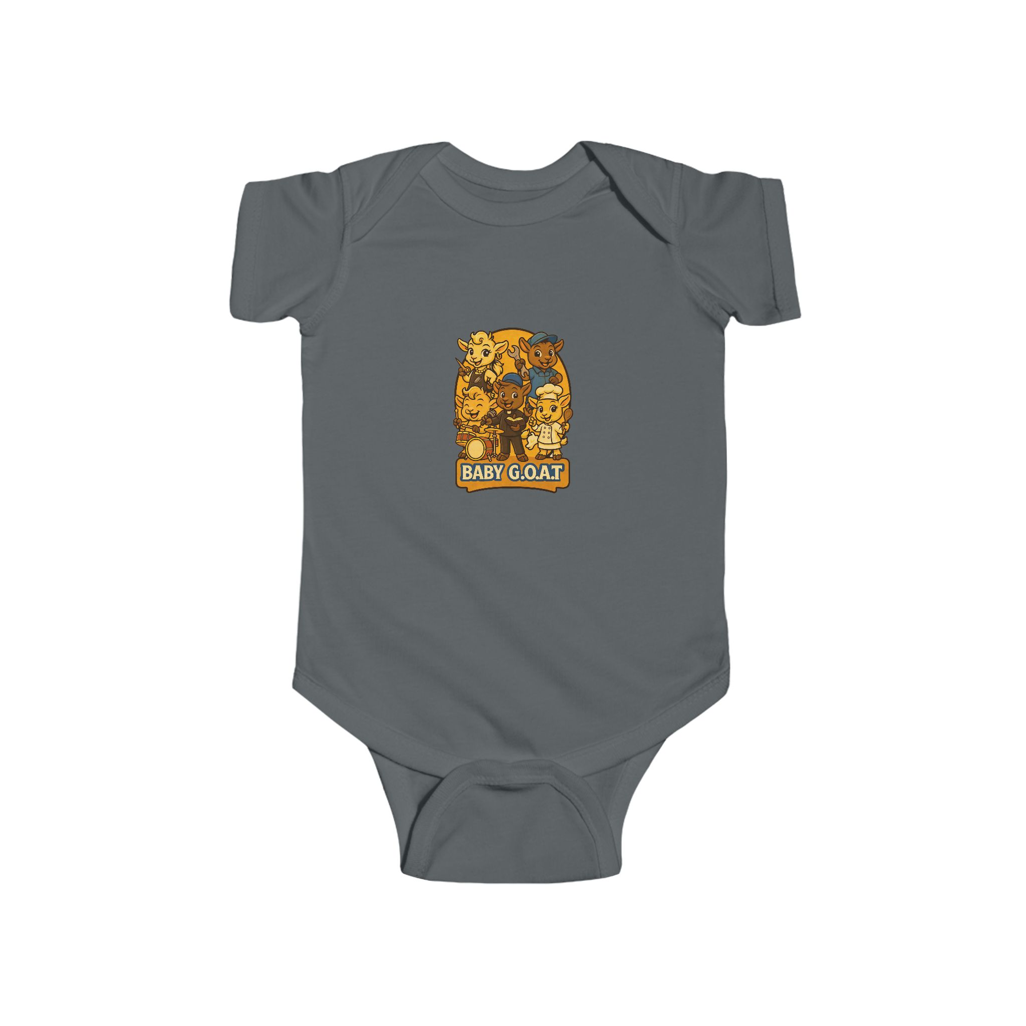 Future GOATs Club Baby Bodysuit - Cute Floral Goat "Baby Goat" Graphic Infant Onesie