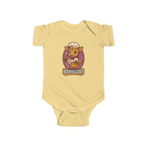 Mary The Cook Baby Goat Infant Bodysuit — Cute Cartoon Farm Animal Onesie