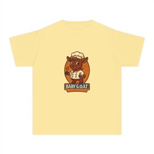 Charlie The Chef Youth Tee – Cute 'Baby Goat' Chef Graphic Kids Shirt