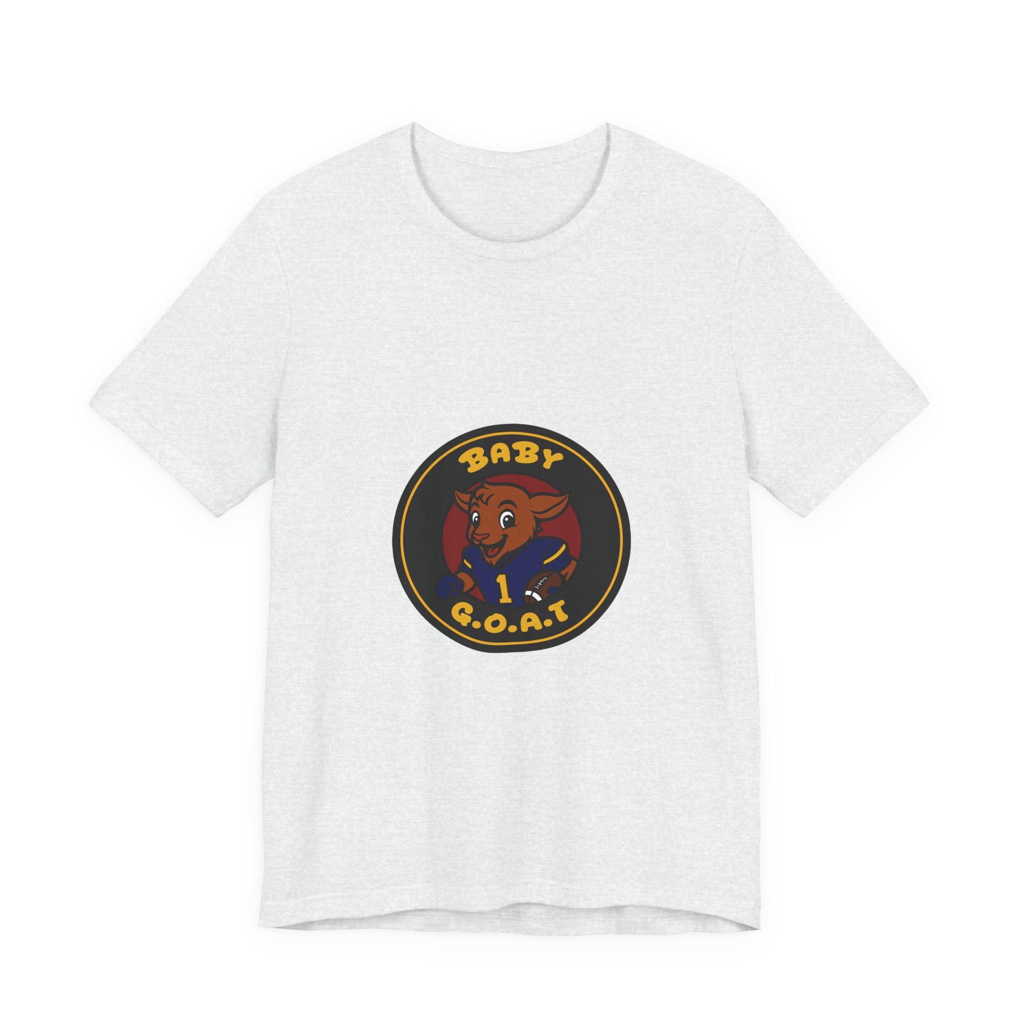 Devon The Touchdown Star Baby G.O.A.T. Graphic Tee — Cute Kid Goat Logo Shirt