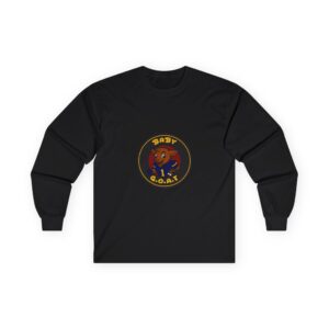 Devon The Touchdown Star Baby G.O.A.T. Long Sleeve Tee — Cute Cartoon Goat Logo Shirt