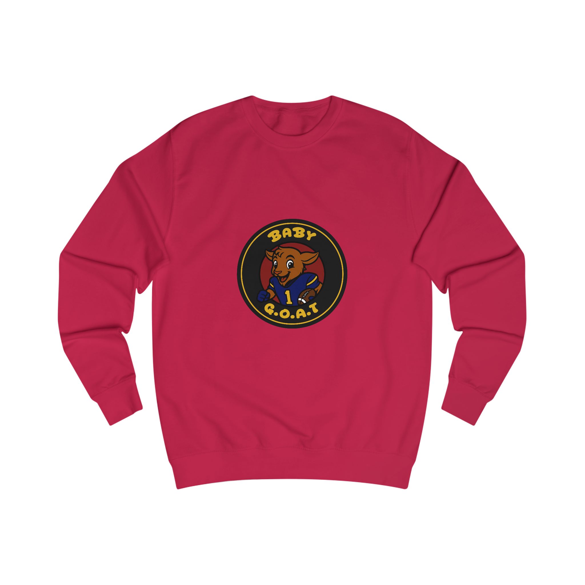 Devon The Touchdown Star Baby G.O.A.T. Sweatshirt — Cute Cartoon Goat Crewneck for Kids & Casual Wear
