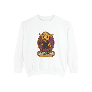 Ollie The Fix-It Goat Baby Goat Sweatshirt — Cute Cartoon Kid G.O.A.T. Graphic Pullover