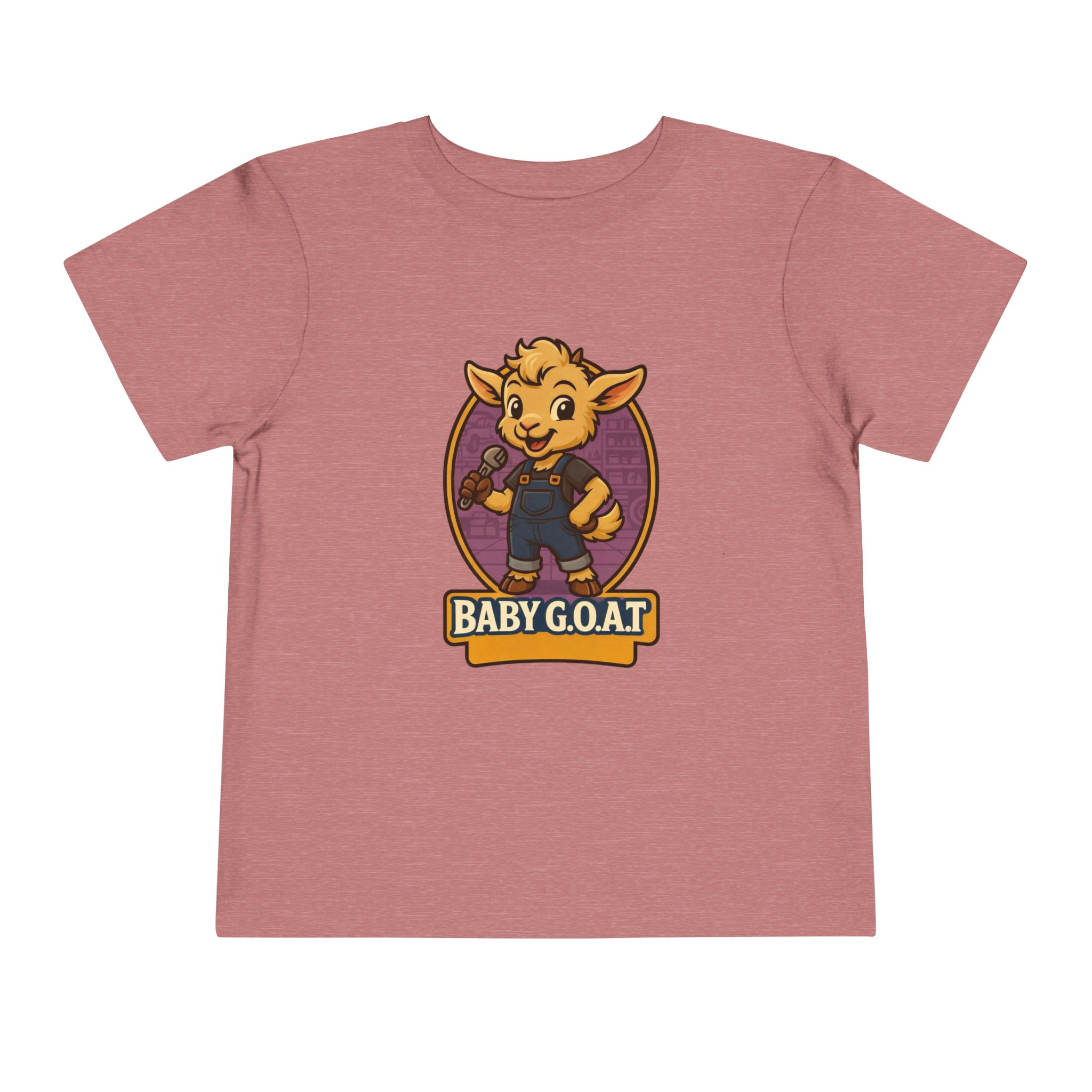 Ollie The Fix-It Goat Baby G.O.A.T Toddler Tee – Cute Cartoon Goat Graphic Shirt